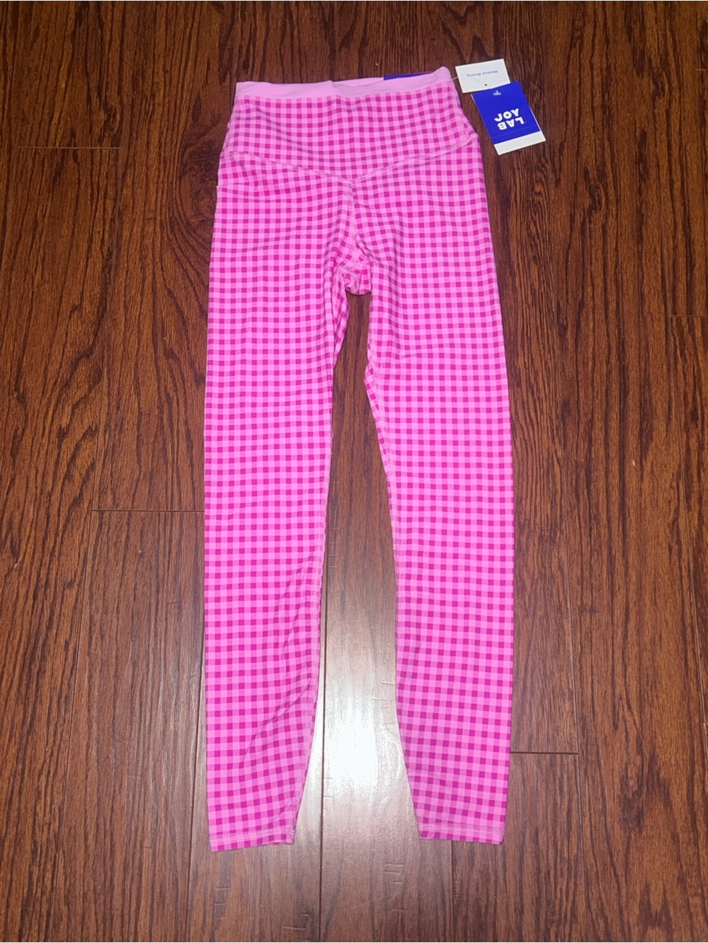 JoyLab Hot Pink Gingham High-Rise Leggings